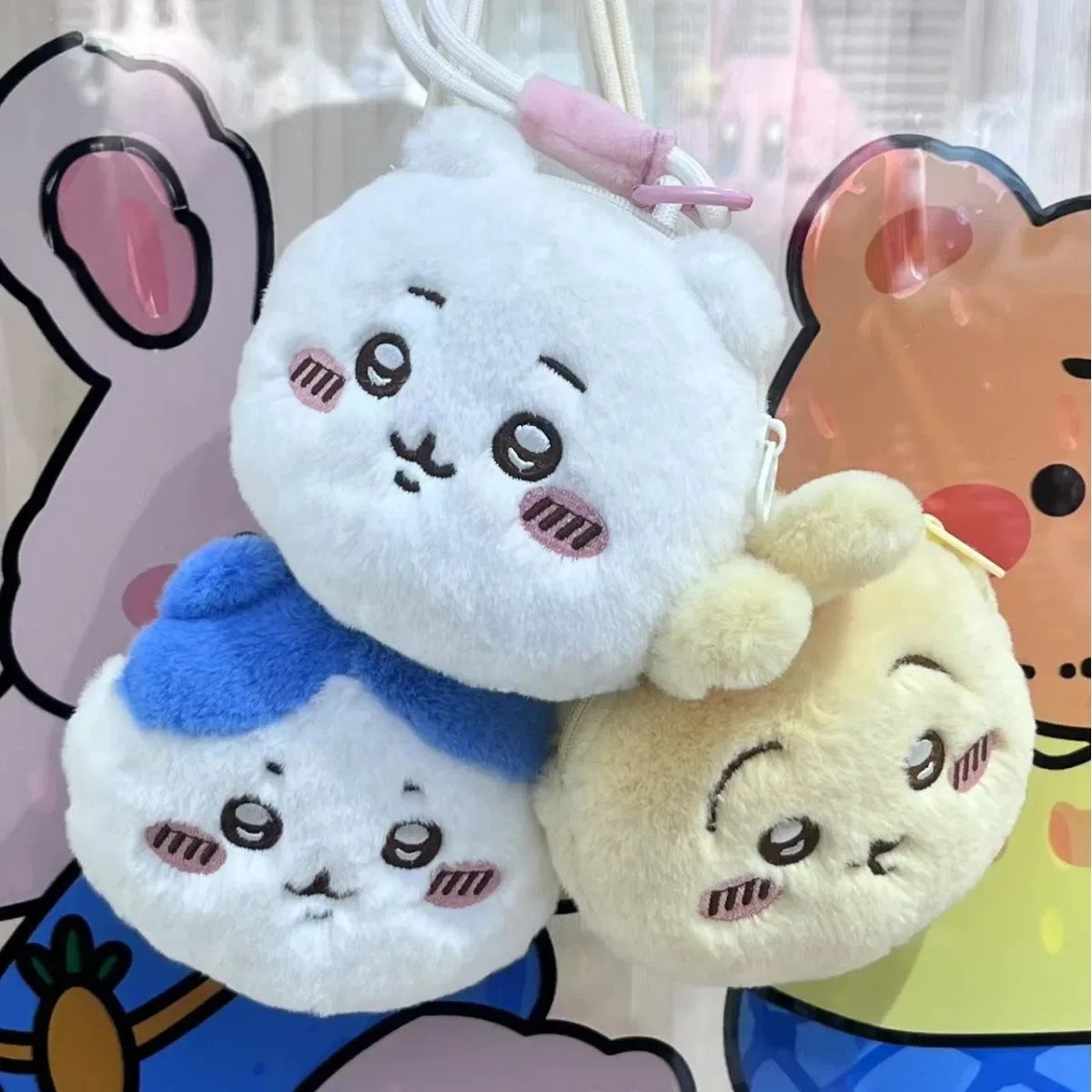 Chiikawas кошелек для монет Kawaii брелок мягкая игрушка кулон аксессуары женщин и