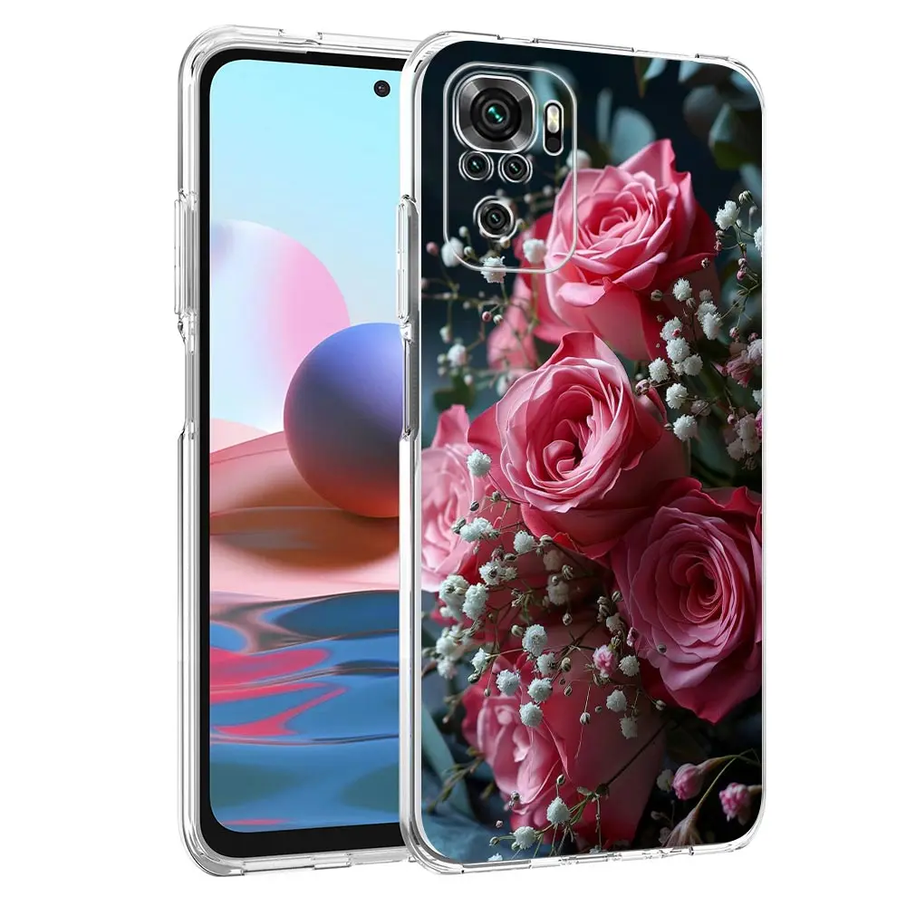 Чехол для телефона Xiaomi Redmi Note 13 задняя крышка 12 9 8 10 11 Pro Plus 4G 9T 13C 12C10C 9C 9A 7 прозрачный