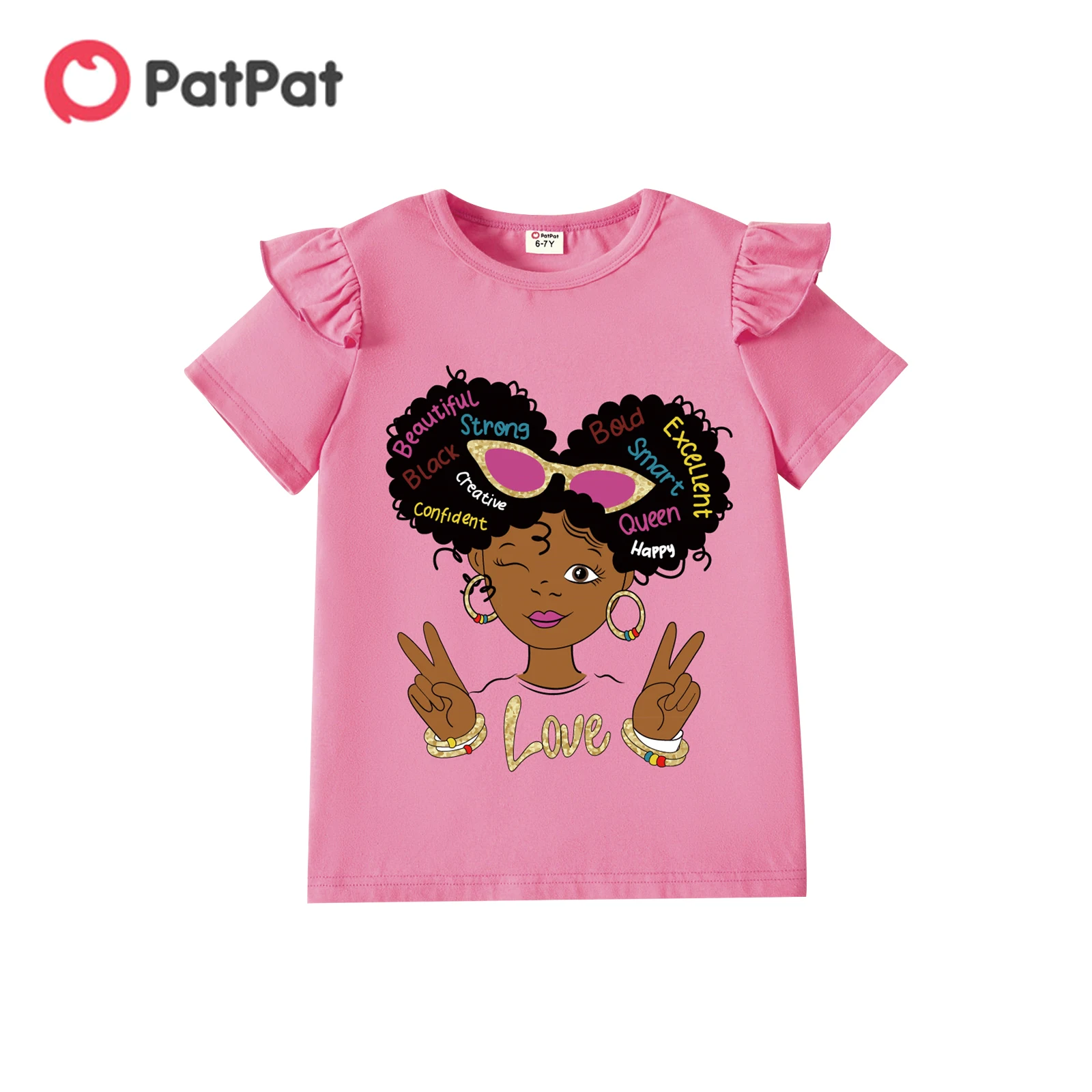 

Детская Хлопковая футболка с коротким рукавом и мультяшным принтом