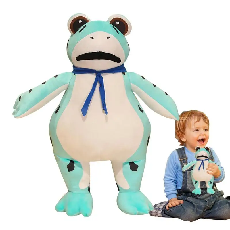 

Frog Plush Doll Frog Plushie Toy Gift Cute Frog Plush Stuffed Animal Skin-friendly Hugging Pillow Plushie Gift For Girls Babies