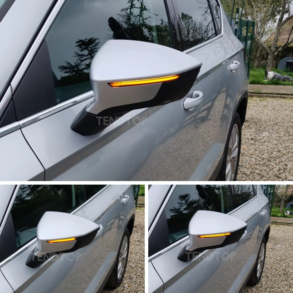 For Seat Ateca Cupra 5D 2016-2019 FR Xcellence Dynamic Turn Signal Light LED Side Wing Rearview Mirror Indicator Blinker Lamp | Автомобили