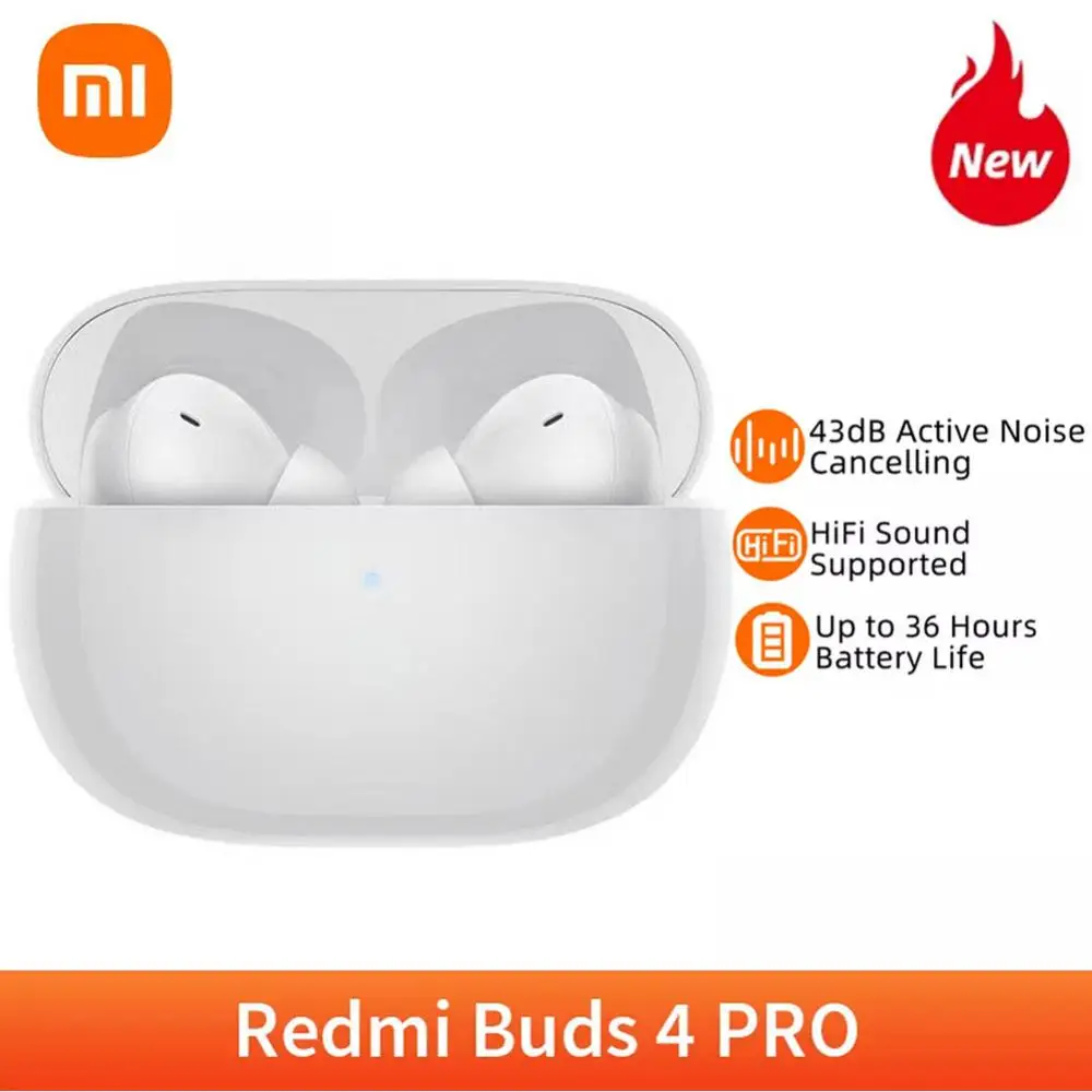 

Xiaomi Redmi Buds 4 Pro TWS Wireless Bluetooth 5.3 Headset 3 AI-Adaptive Touch Control Earbuds Noise Cancelling Gaming Earphones