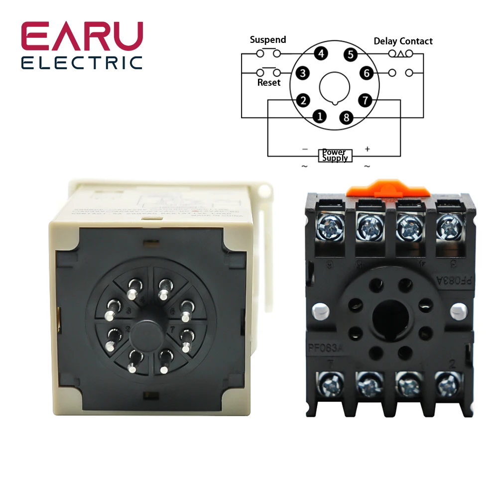 Реле времени с цифровым дисплеем устройство задержкой 12 В 24