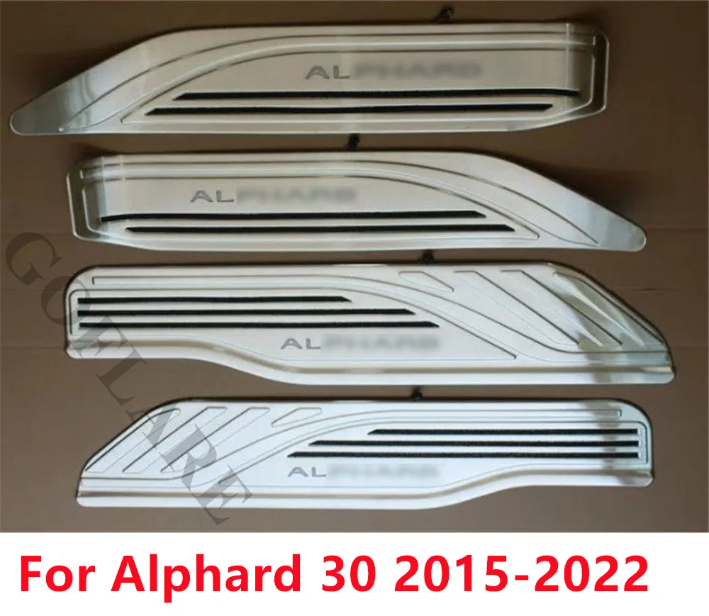 освещенный Накладки на внутренние пороги дверей Toyota Alphard Vellfire 30 AGH30 accessories 2015 2016 2021