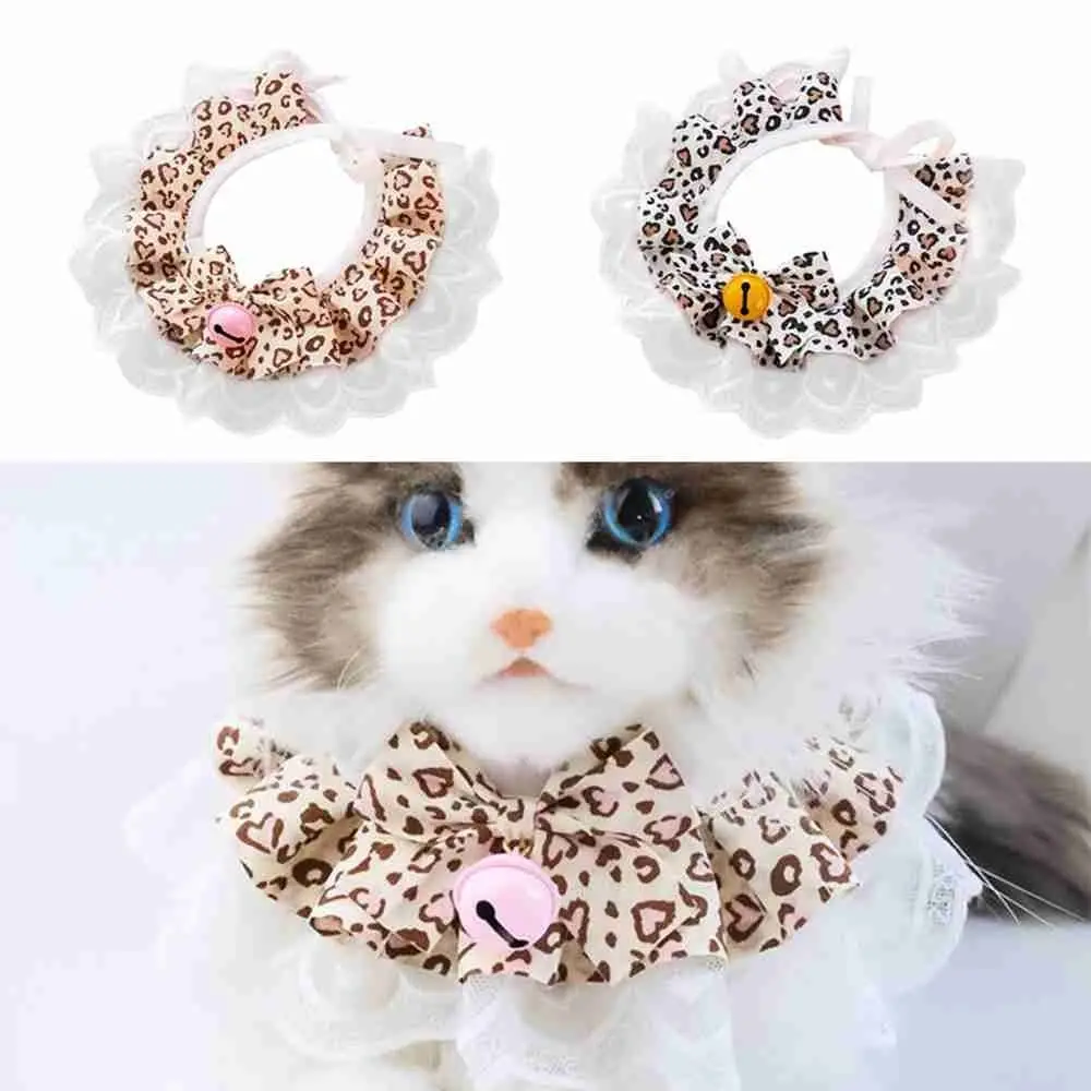 

Pet Scarf Accessories Cat Necklace Dog saliva towel Dog Neckerchief Pet Collar Puppy String Bib Lace Mesh Bowknot