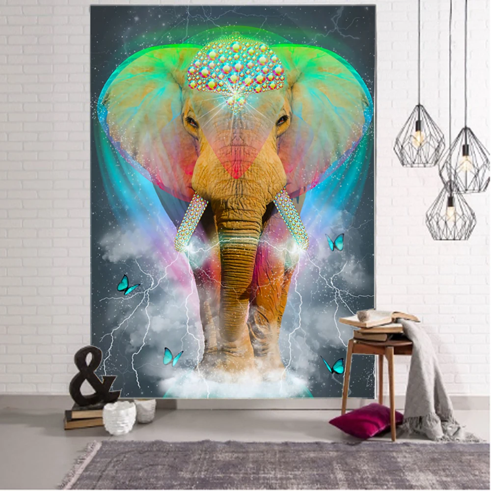 

Mandala Ethnic Pattern Elephant Decor Tapestry Mandala Boho Tapestry Art Deco Blanket Curtain