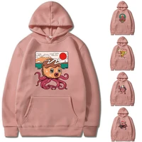 hot sale warm cute monster printing sweatshirt 2022 autumn winter harajuku loose high quality hoodies couple clothing pullovers