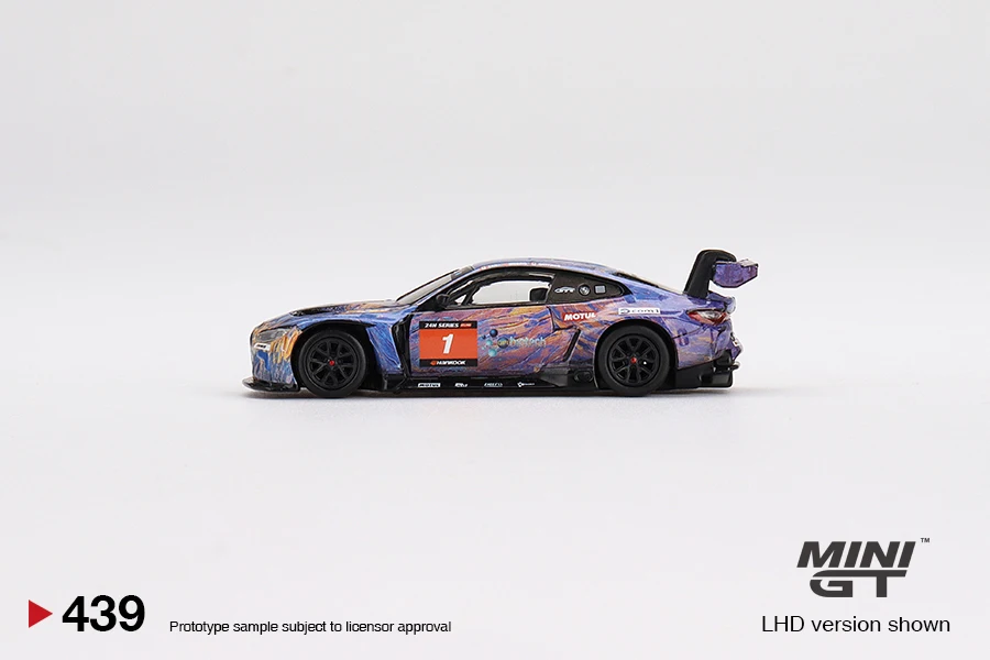 Мини GT 1:64 BMW M4 GT3 #1 ST Racing 2022 12H Mugello Winner MGT00439-CH LHD модель автомобиля из сплава