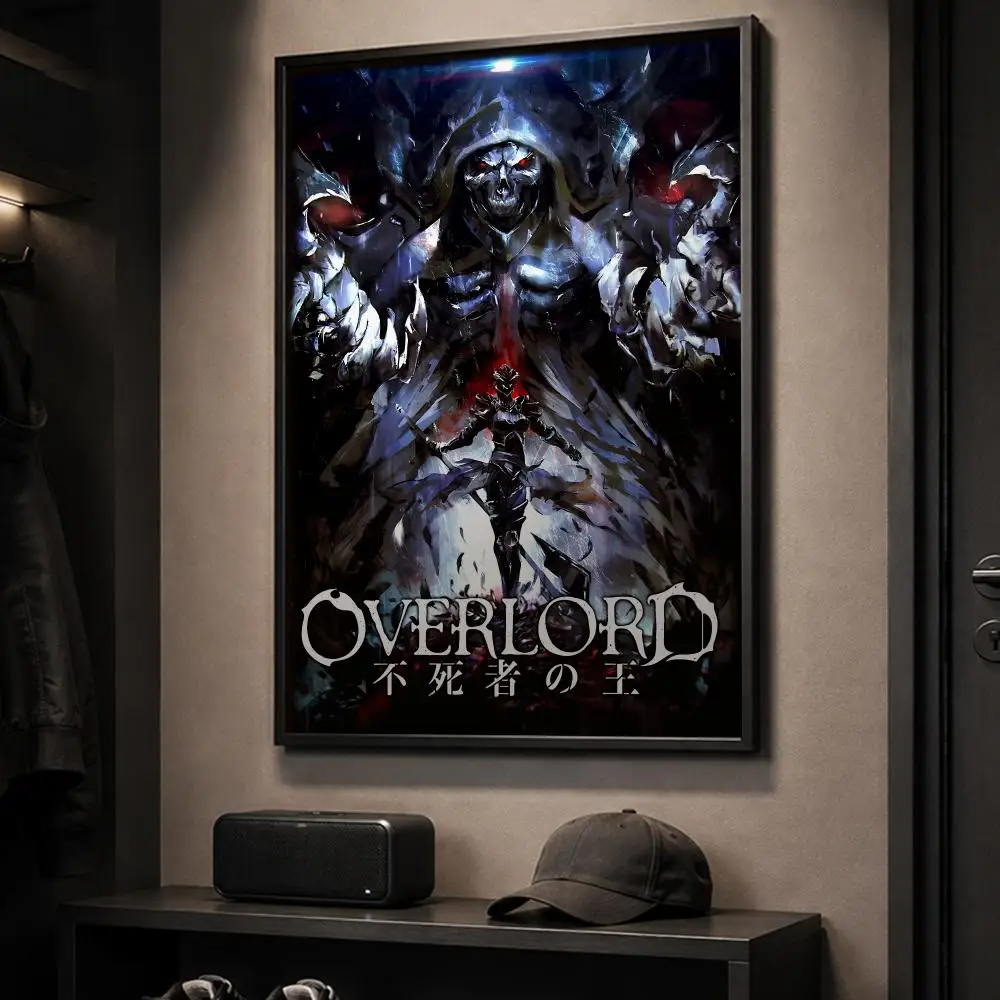 Фото Постер Aniem O-overlord, винтажный настенный декор, эстетичный декор для комнаты, принт для гостиной, спальни, украшение для дома №3
