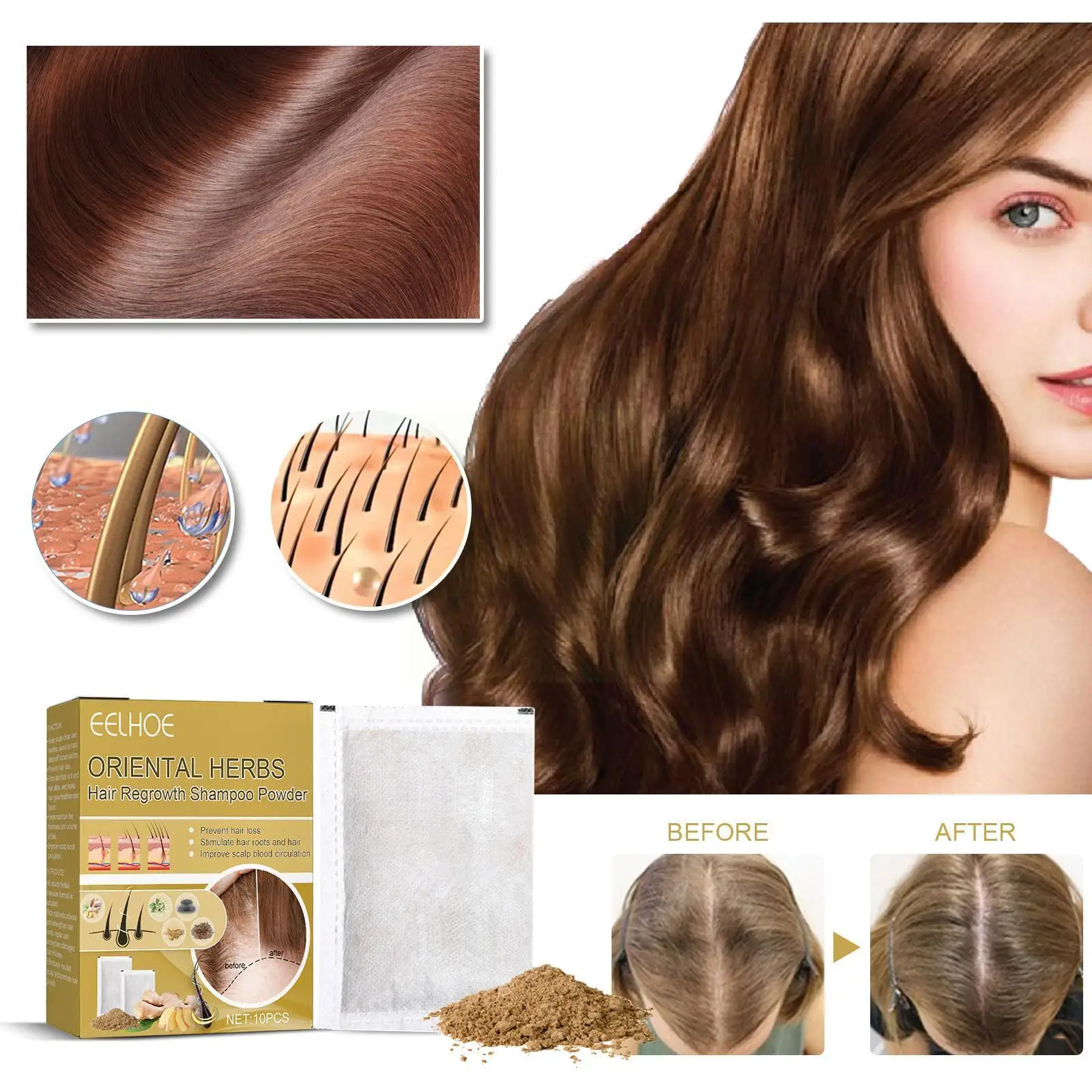 

Шампунь для роста в восточном стиле 10 шт F7V4