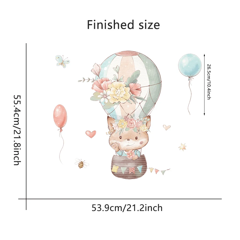 

Настенные наклейки Heatboywade мультяшные животные воздушные шары