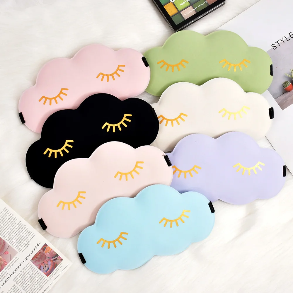 

3D Three-dimensional Cloud Sleep Eye Mask with Double-sided Ice Silk Shading and Breathable Eye Mask