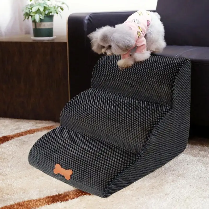 

3-Step/4-Step Pet Stairs Pet Cat Dog Steps Ladder For Dogs Indoor Dog House Stairs Ramp Ladder For Small Dogs Cat Pet Supplies