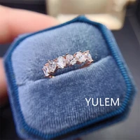 yulem jewelry fashion moissanite ring for daily wear 6 pieces moissanite ring 925 silver moissanite jewelry