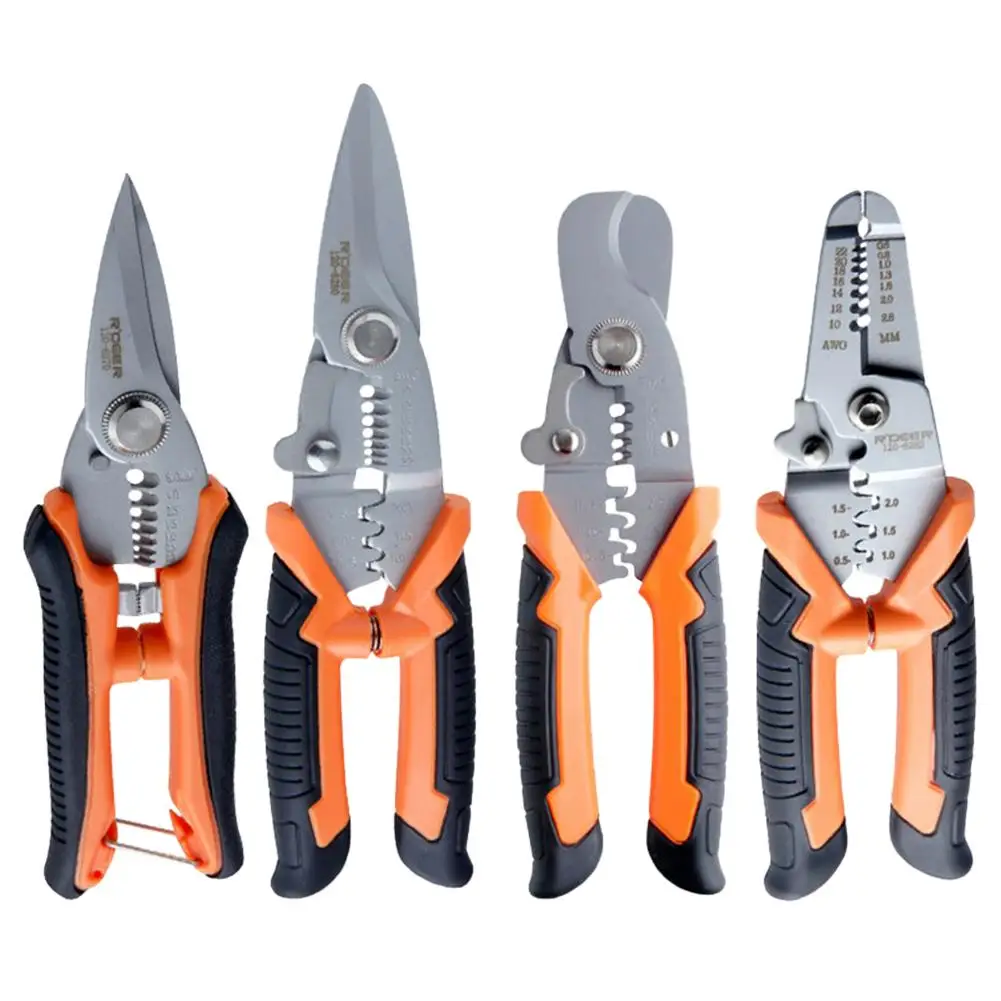 

Multifunctional Professional Cable Wires Pliers Set Stripper Crimper Cutter Needle Nose Nipper Wire Stripping Crimping Hand Tool