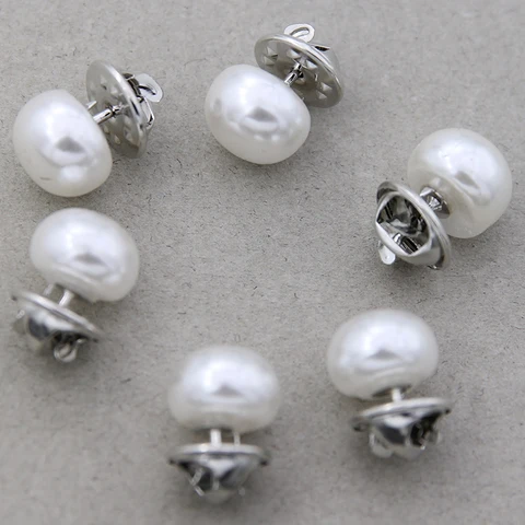 Броши из искусственного жемчуга 6 шт.