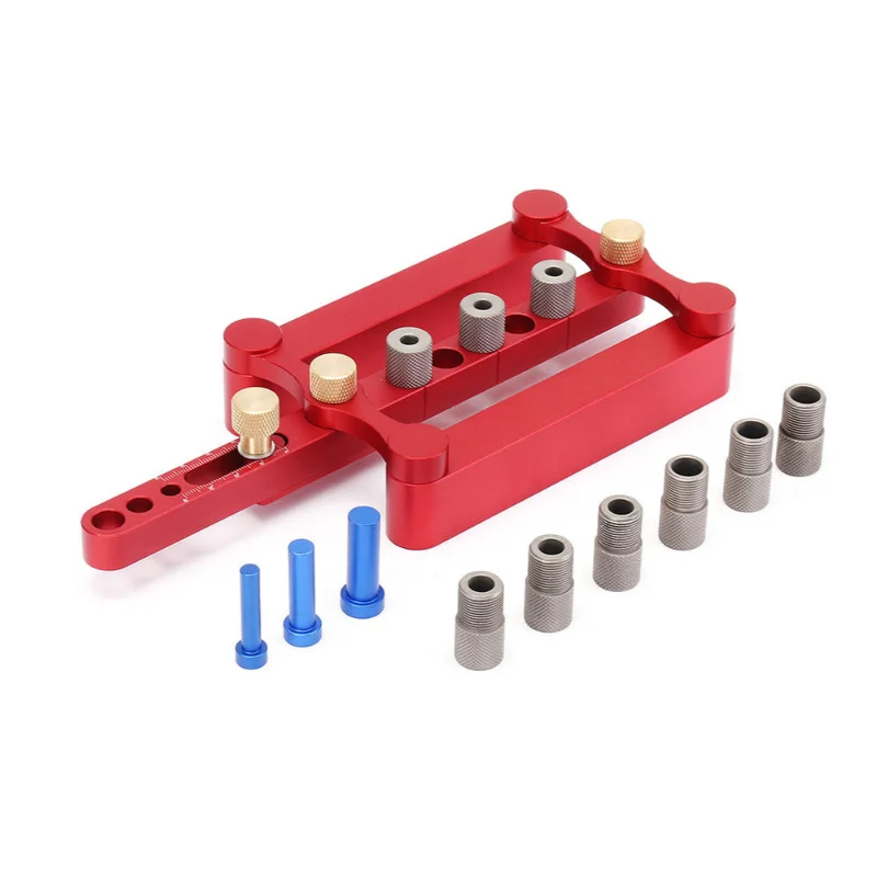 

Multifunction Woodworking Straight Hole Locator Round Wood Dowel Punch Locator Hole Opener DIY Woodworking Drilling Tool