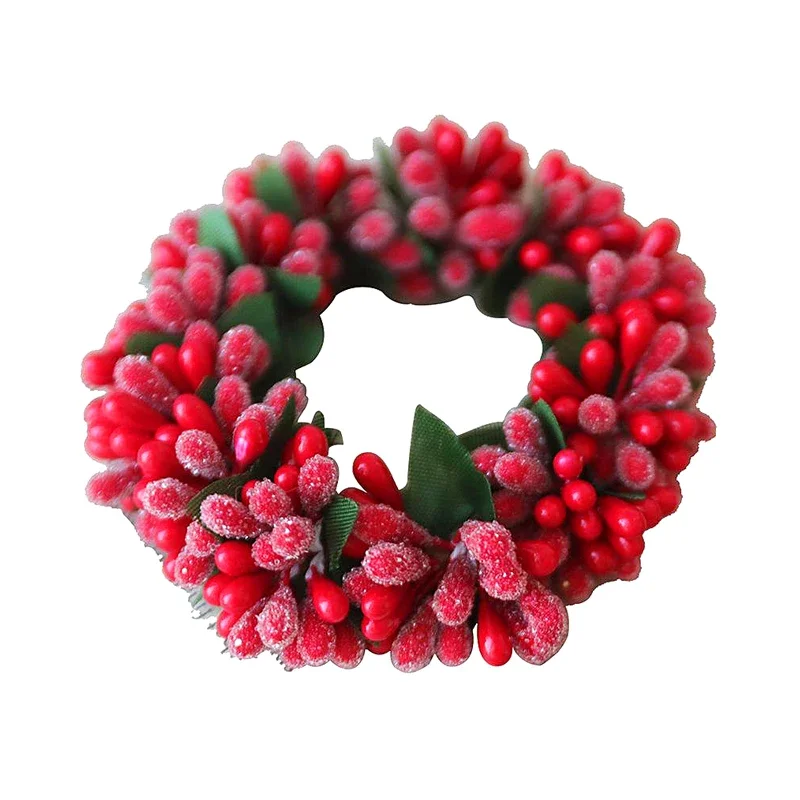 

Пластиковый красный венок MOONBIFFY 8 см