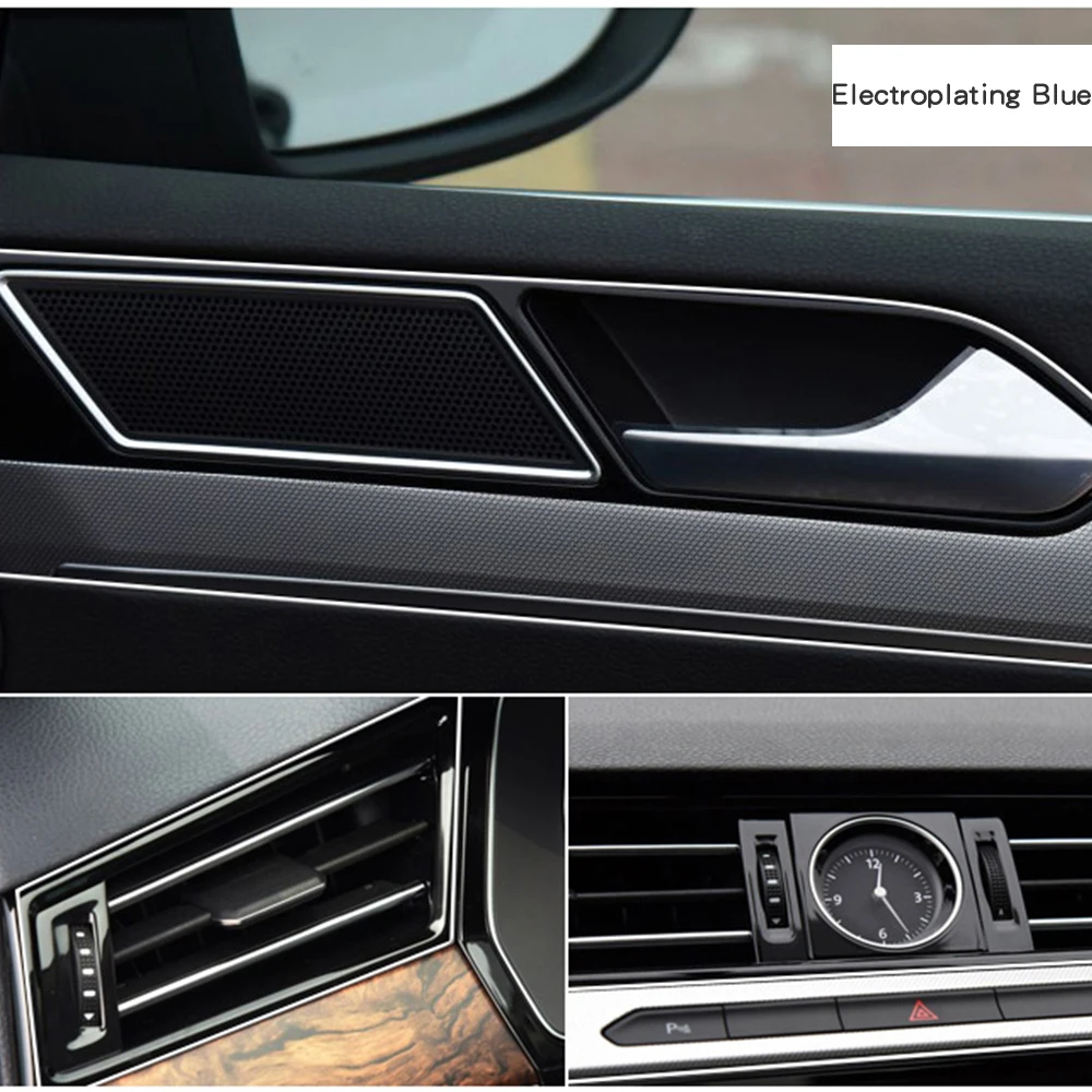 Блестящая Гибкая Декоративная полоса для салона автомобиля отделочная 5 метров