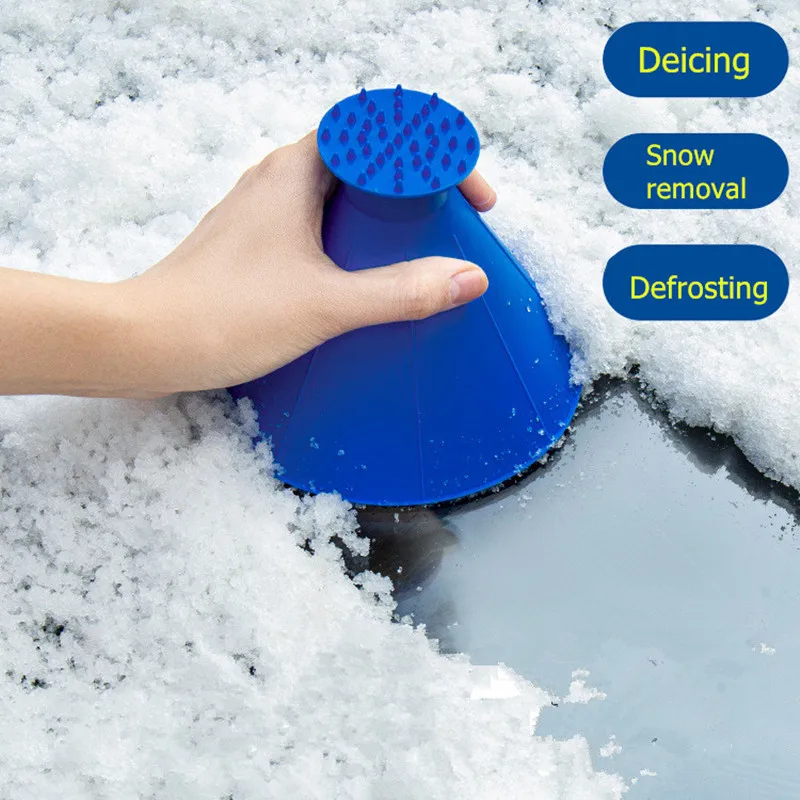 Снежные лопаты воронка для масла скребок льда волшебный лобового стекла