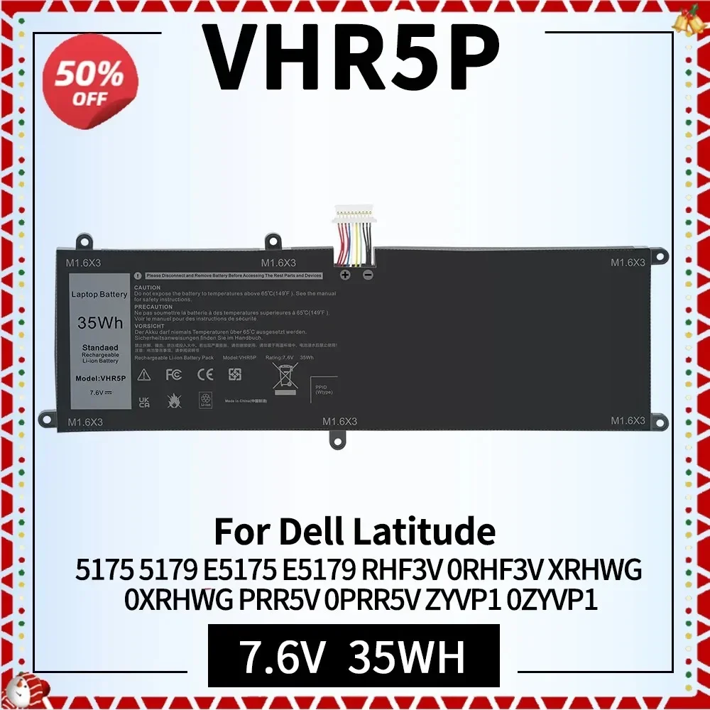 Аккумулятор для ноутбука VHR5P Dell Latitude 5175 5179 E5175 E5179 серии ноутбуков планшетов RHF3V