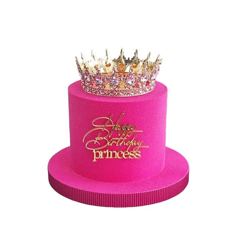 

Золотой акриловый топпер для торта "Принцесса"