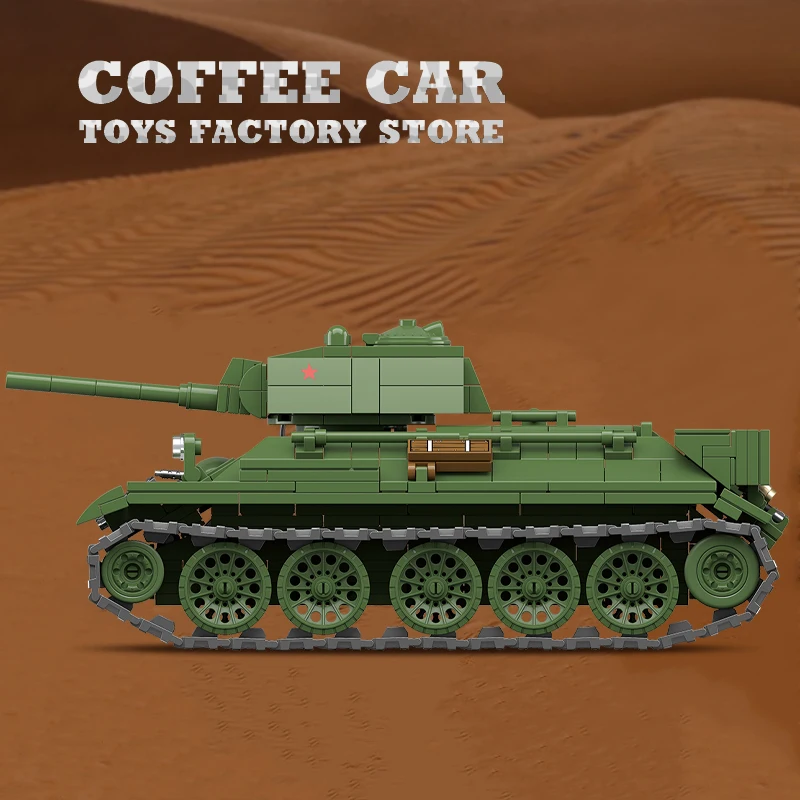 M4A3 средний танк T34/76 блоки бронеавтомобиля самоблокирующиеся кирпичи модель