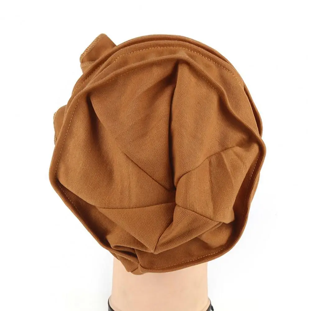 

Женский тюрбан, шапка, легкий шарф, шапка без козырька, однотонная шапочка, головной убор