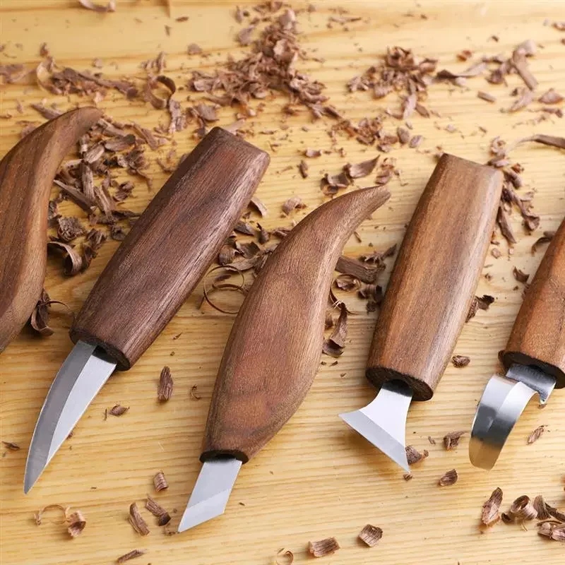 

Wood Carving Knife Chisel Woodworking Cutter Hand Tool Set Peeling Woodcarving Sculptural Spoon Carving Cutters Woodworking Tool