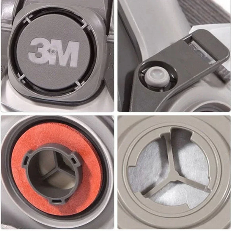 1 шт. 6200 маска или 9в1 3M полумаска противогаз респиратор с фильтром 6001/2091 подходит