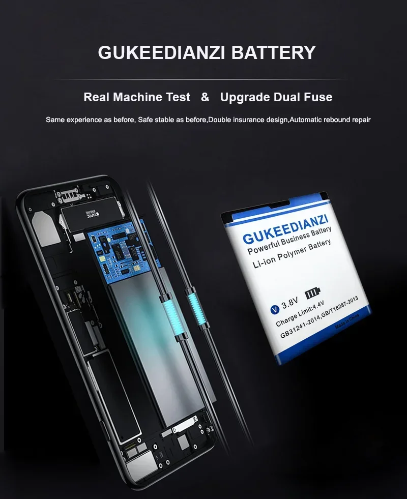 Запасной аккумулятор для телефона Nokia N72 N78 N95 N93i E65 2500 6210 S 6260 N96 N98 6710N 6290 мАч с