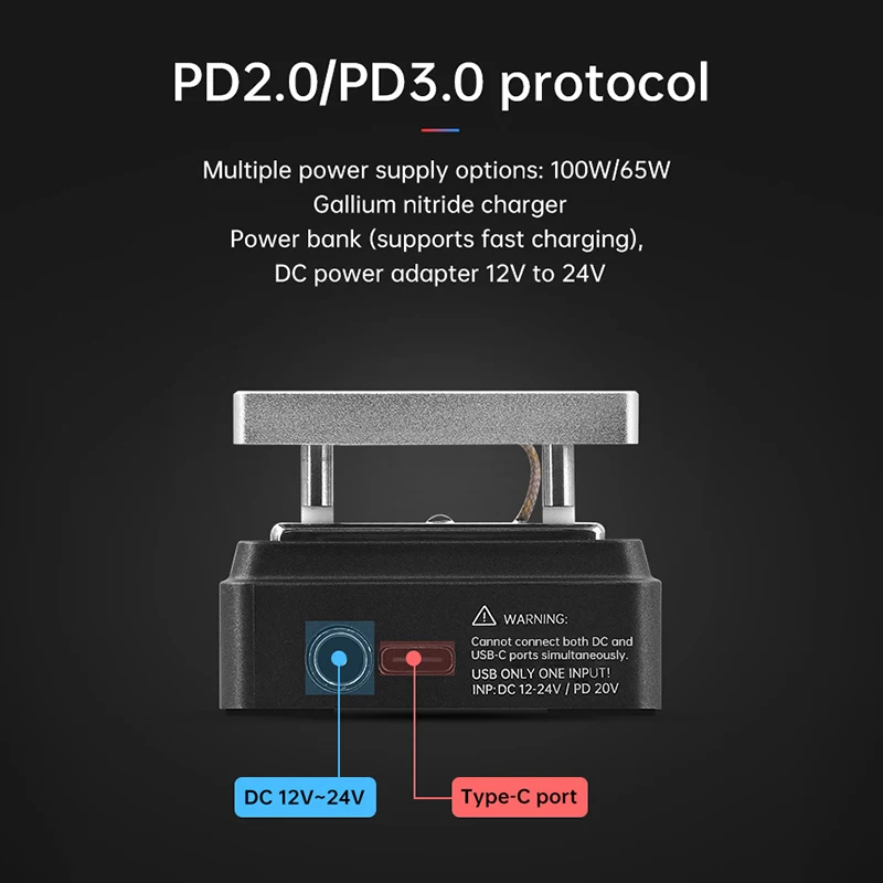 Фото ALIENTEK HP15 MINI Hot Plate SMD Preheater Паяльная станция PD Цифровая постоянная температура 350 ℃   Ремонт интеллектуального инструмента №2