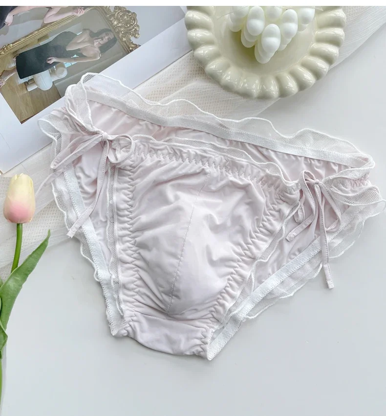 Мужские милые трусики в стиле Харадзюку с веревкой костюмы для вечеринок прямом