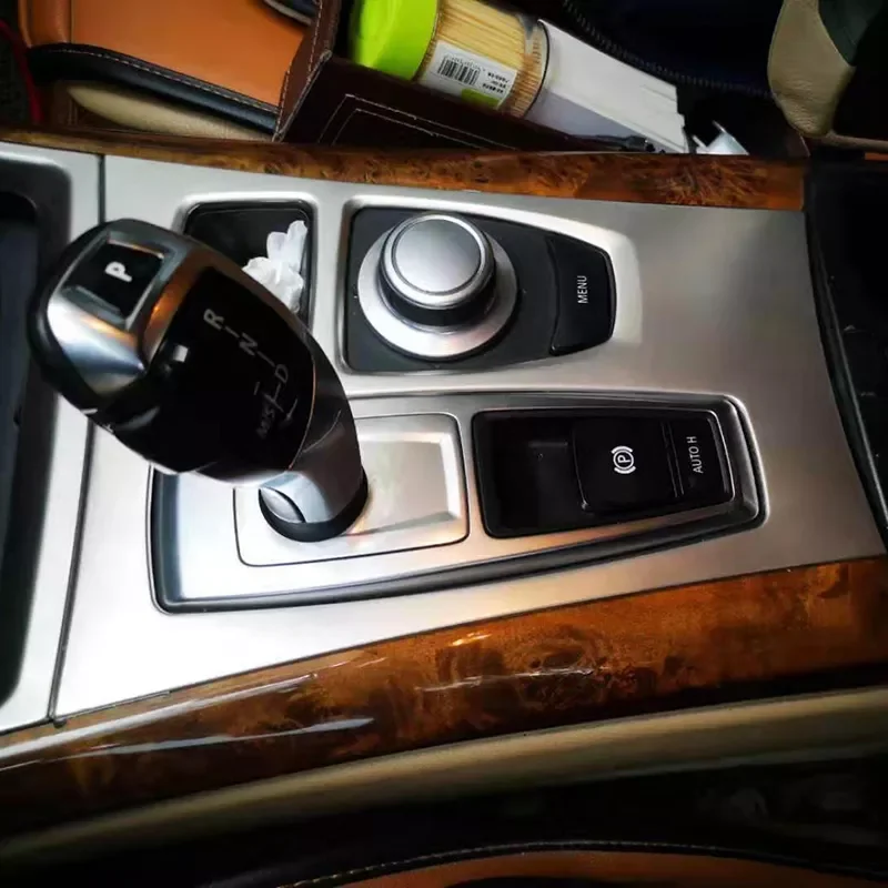 

Stainless Steel Center Console Gear Shift Panel Decoration Cover Trim For BMW X5 E70 X6 E71 2008-2014 LHD Interior Accessories