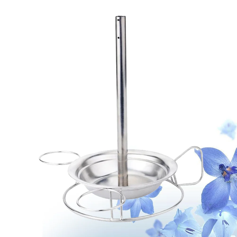 

1pc Chicken Roaster Rack Upright Stainless Steel Creative Useful Roaster Rack Holder Pan for Restaurant Camping