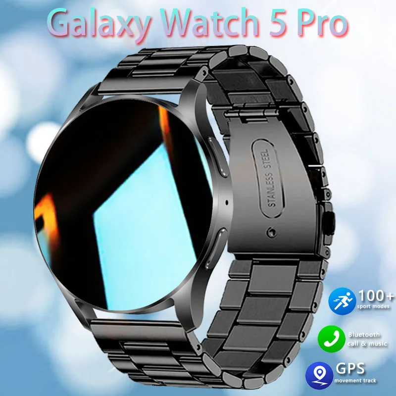 

Смарт-часы для Samsung Galaxy Watch 5 Pro, мужские и женские Смарт-часы с HD экраном, измерением уровня кислорода в крови, GPS, датчиком движения, Bluetooth-вызовом