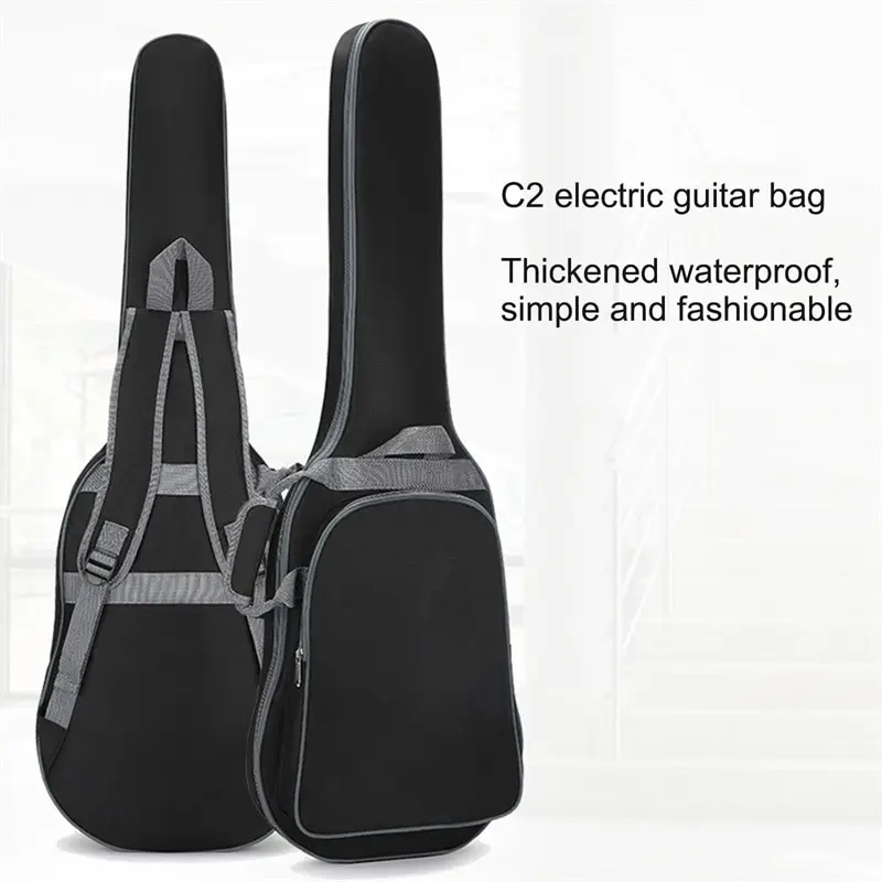 

1PC Electric Guitar Backpack Waterproof Sponge Oxford Fabric Portable Guitar Gig Bag 102x34x6cm