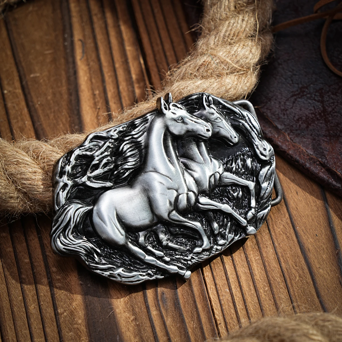 Западная пряжка для ремня Initial Vintage-ковбойская Серебристая большая Rodeo мужчин и