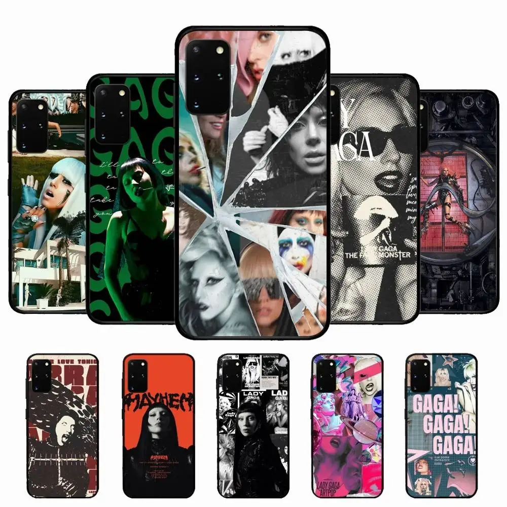 Фото Чехол для телефона Singer L-Lady G-Gaga для Samsung S 24 fe 25 Ultra plus 20 lite 21 30 22 23 24 22 Ultra 5G Fundas №1