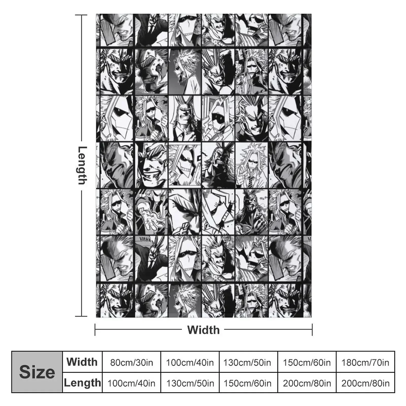 Коллаж Allmight Mix - черно-белая версия Одеяло для дизайнерских одеял малышей