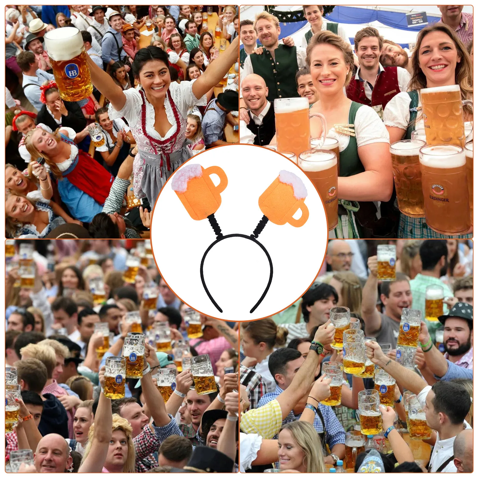 Повязка на голову для Октоберфеста немецкая Праздничная повязка