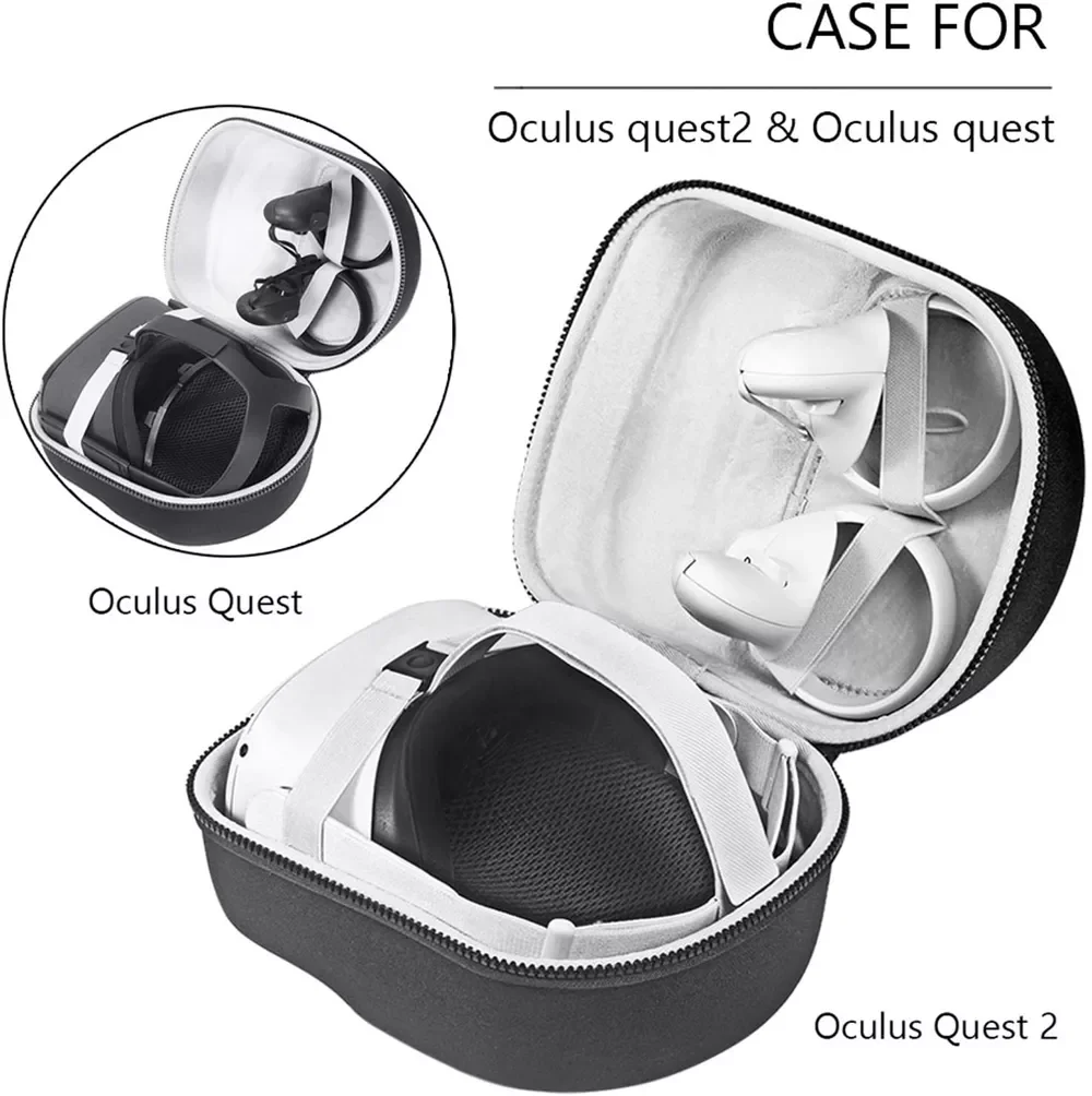 Hard EVA Travel Protective Cover Storage Bag Carrying Case for Oculus Quest 2 VR Headset Portable Convenient Carrying Case enlarge