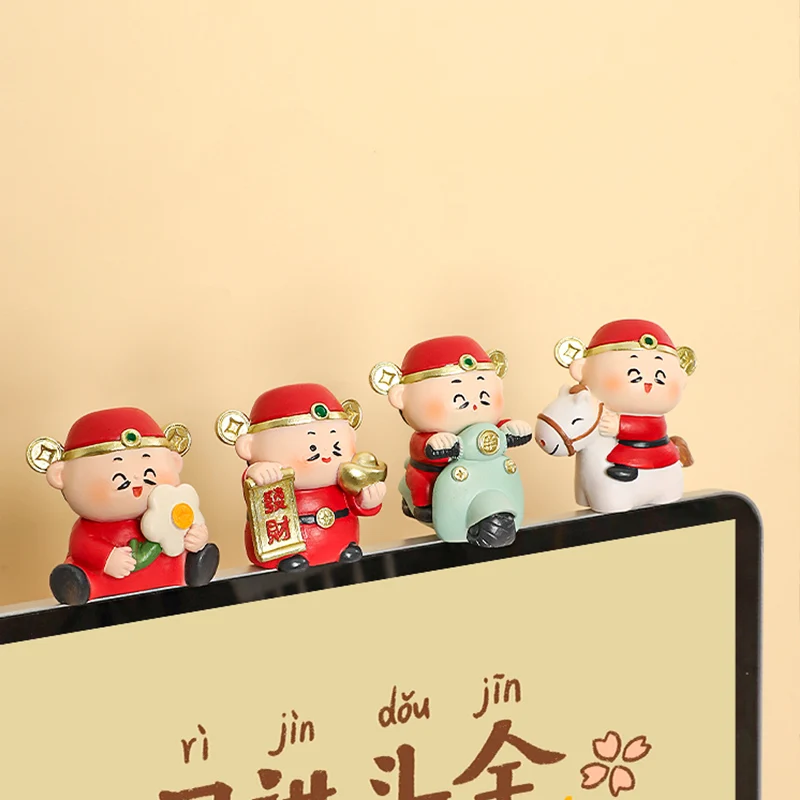 Roogo Бог Фортуны статуэтка из смолы