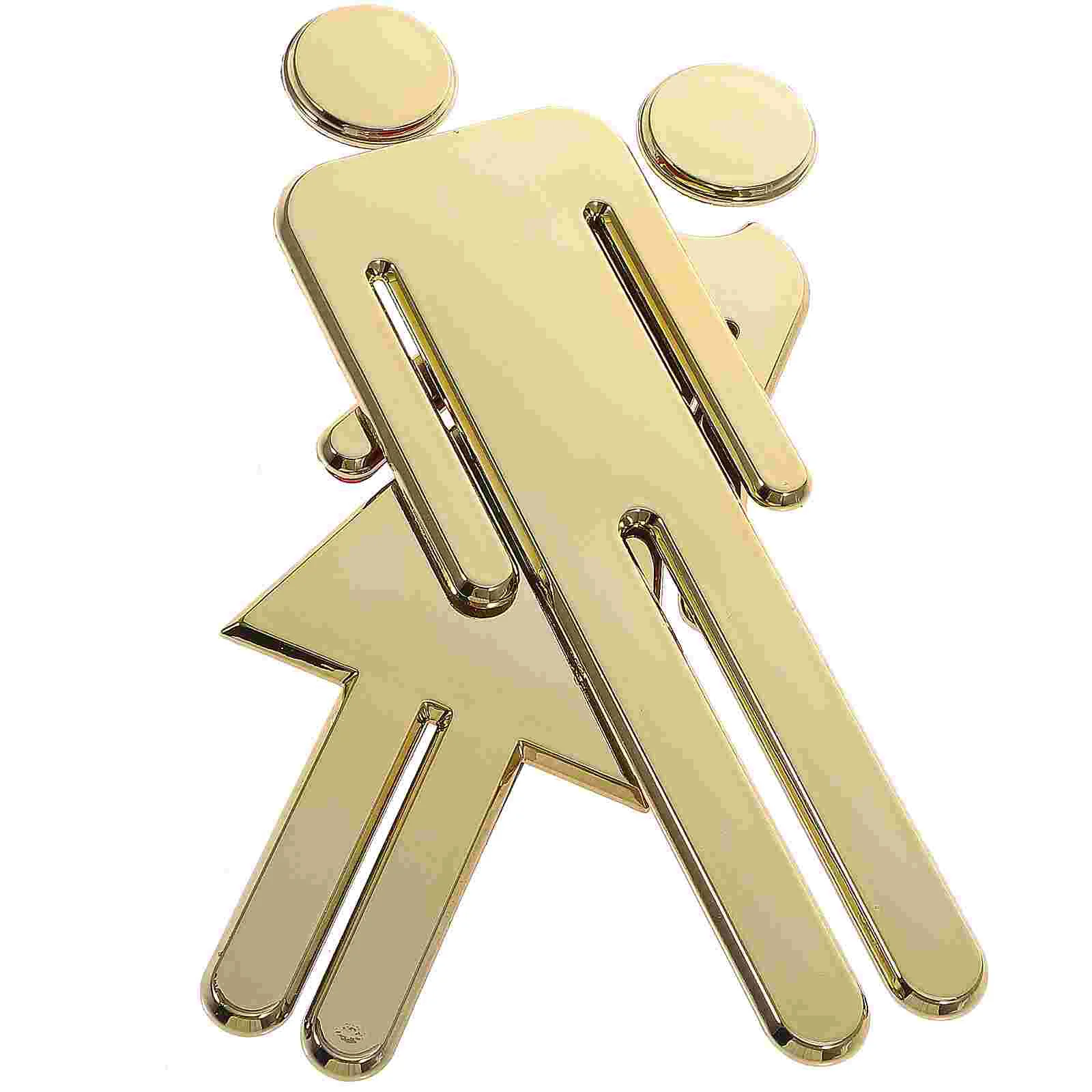 

Bathroom Restroom Sign Signs Decor Women Door Steel Wall Ladies S Men Toilet Stainless Wc Metal Decoration Washroom Gentlemen