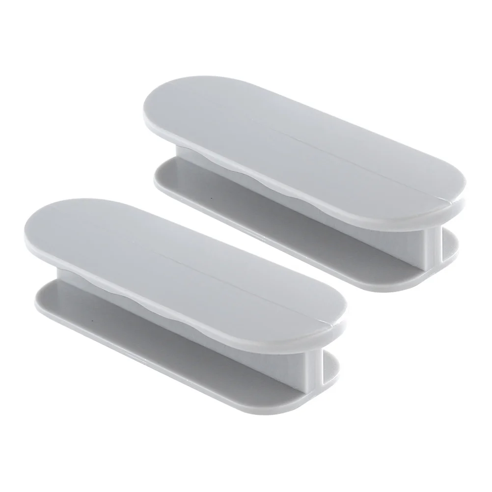 

1 Set 4Pcs Self-adhesive Refrigerator Window Handles Cabinet Knobs (Light Grey)