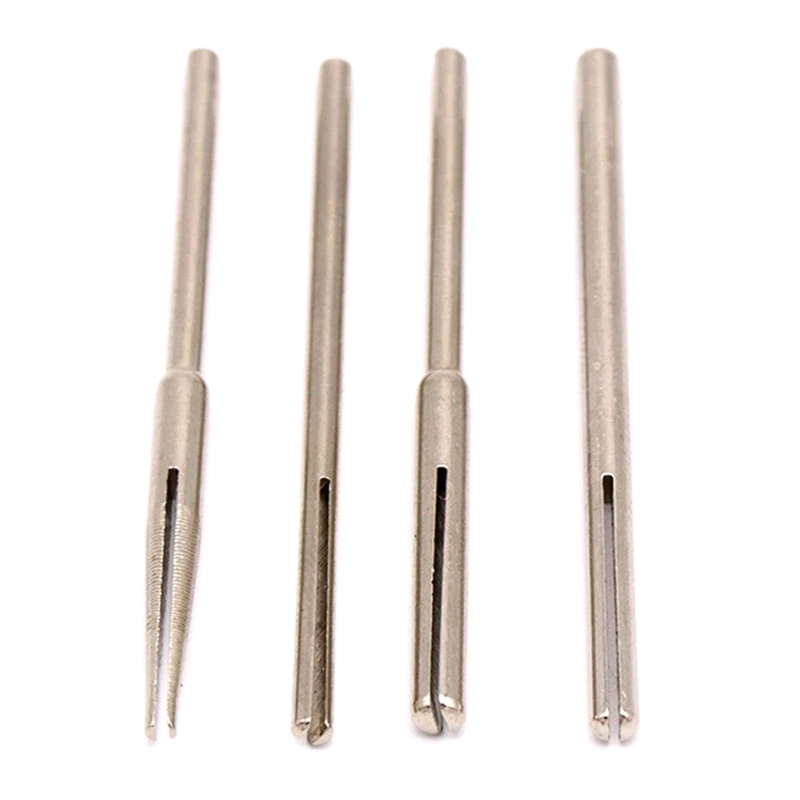 

10Pcs Sandpaper Clamp Split Mandrels Long Abrasive Holder Clip Rod Carved Point New Dropship