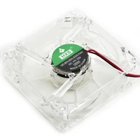 quad led 4pin connector light 80mm fan hold neon quite clear bluergb case