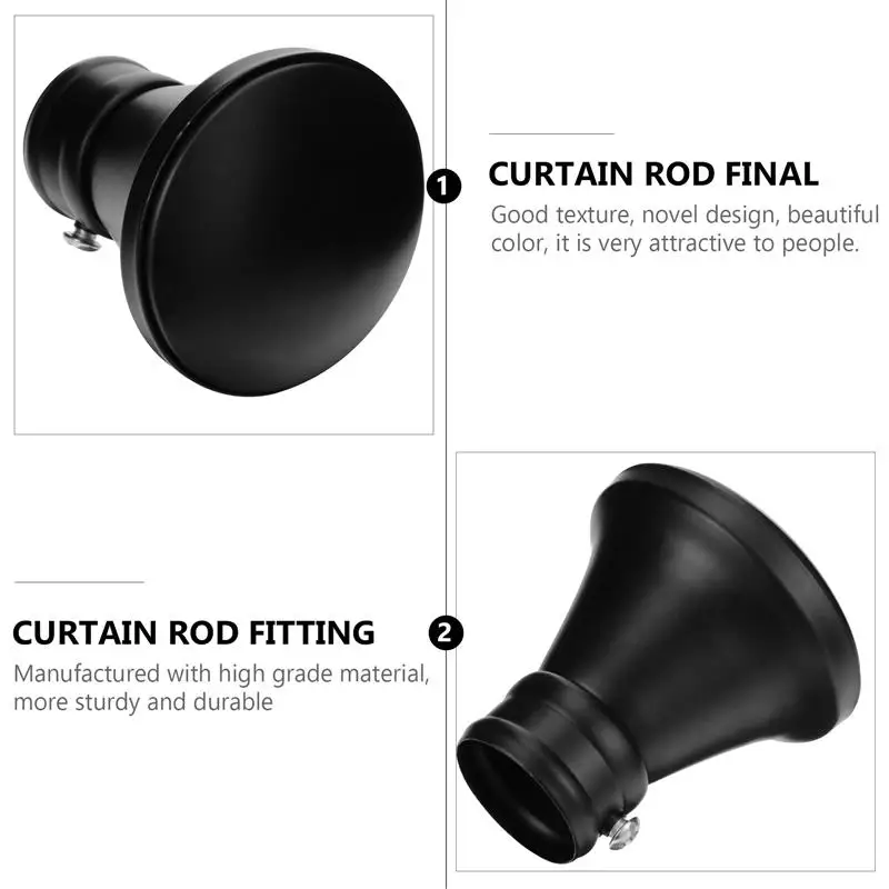 Направляющие для штор 28 мм железные занавесок декоративные 2 шт.