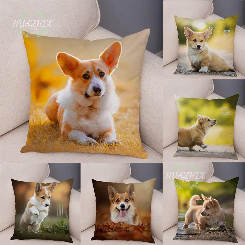 

Cute Pet Customization Peach Skin Pillowcase Cover Art Polyester Decor Pet Animal Home Decor Sofa Car Seat Cushion Aesthetics