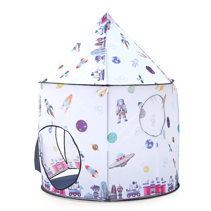 

Castle Play Tent Pink Foldable Prince Pop Up Tent Playhouse Toy Outdoor Children Capsule Tent For Kids Boy Gift